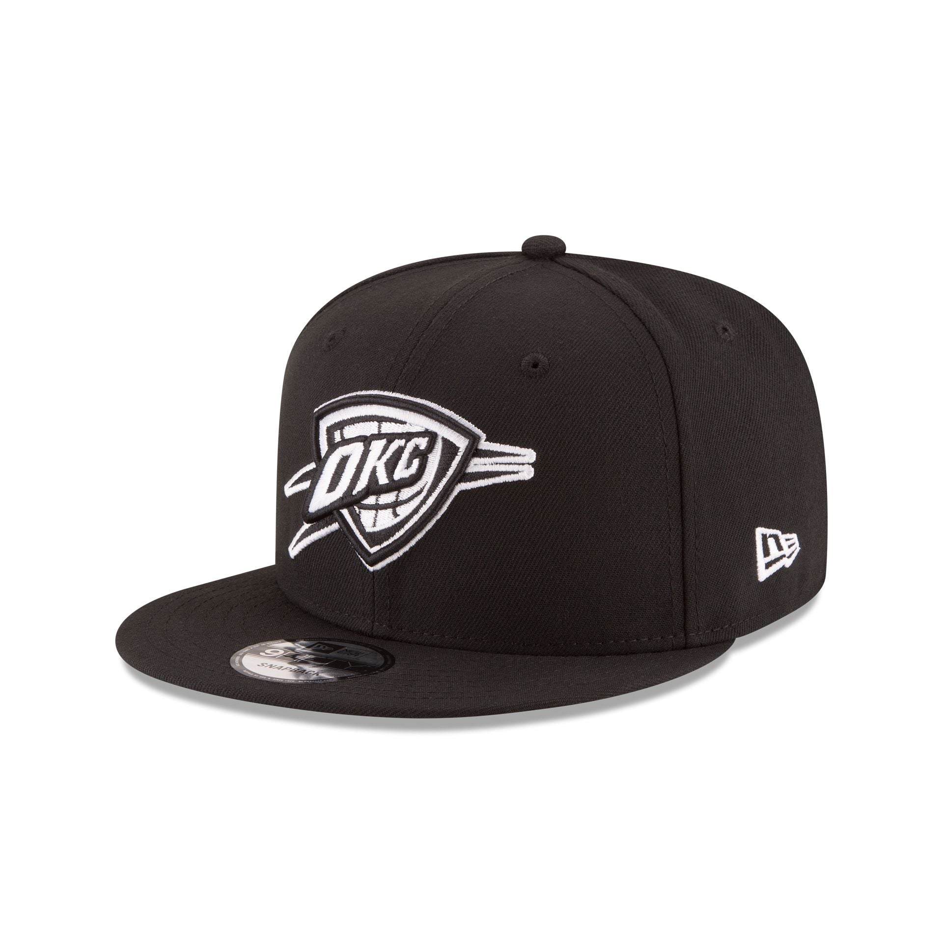 Oklahoma City Thunder 2025 NBA Champions Black & White 9FIFTY Snapback Hat