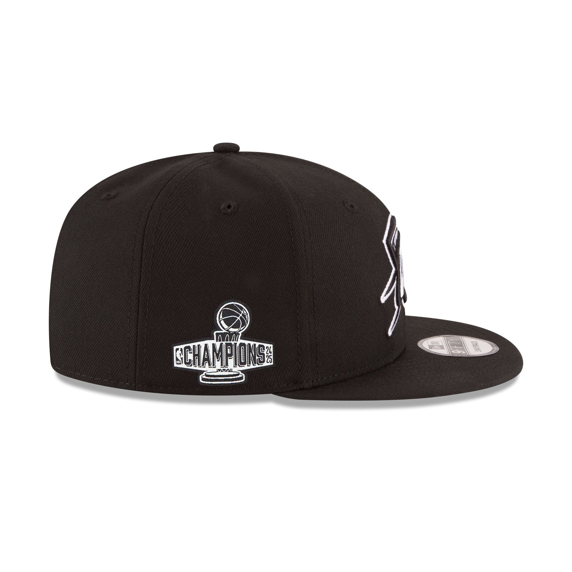 Oklahoma City Thunder 2025 NBA Champions Black & White 9FIFTY Snapback Hat