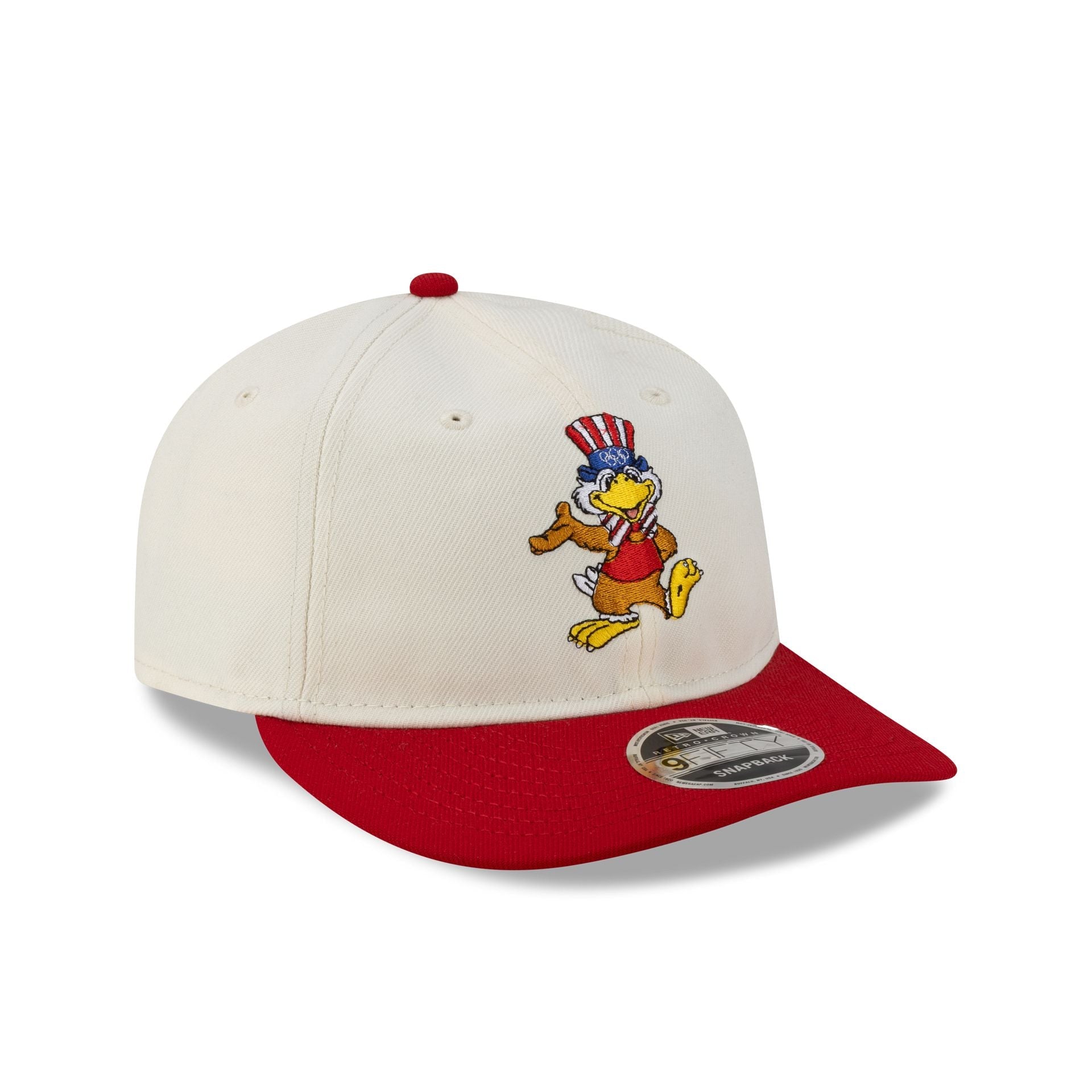 Olympic Heritage Los Angeles 1984 Olympic Games Eagle Chrome White Red Retro Crown 9FIFTY Snapback Hat