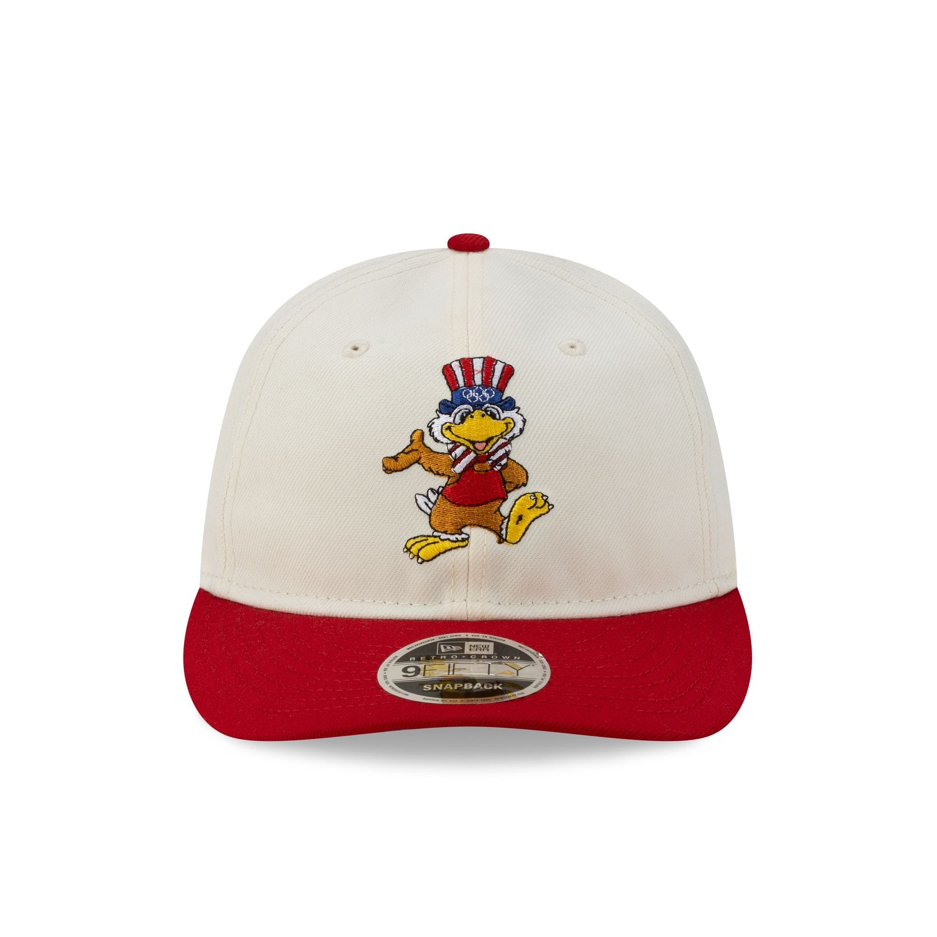 Olympic Heritage Los Angeles 1984 Olympic Games Eagle Chrome White Red Retro Crown 9FIFTY Snapback Hat