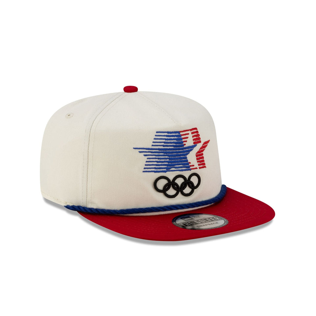 Olympic Heritage Los Angeles 1984 Olympic Games Stars Chrome White Red Golfer Hat